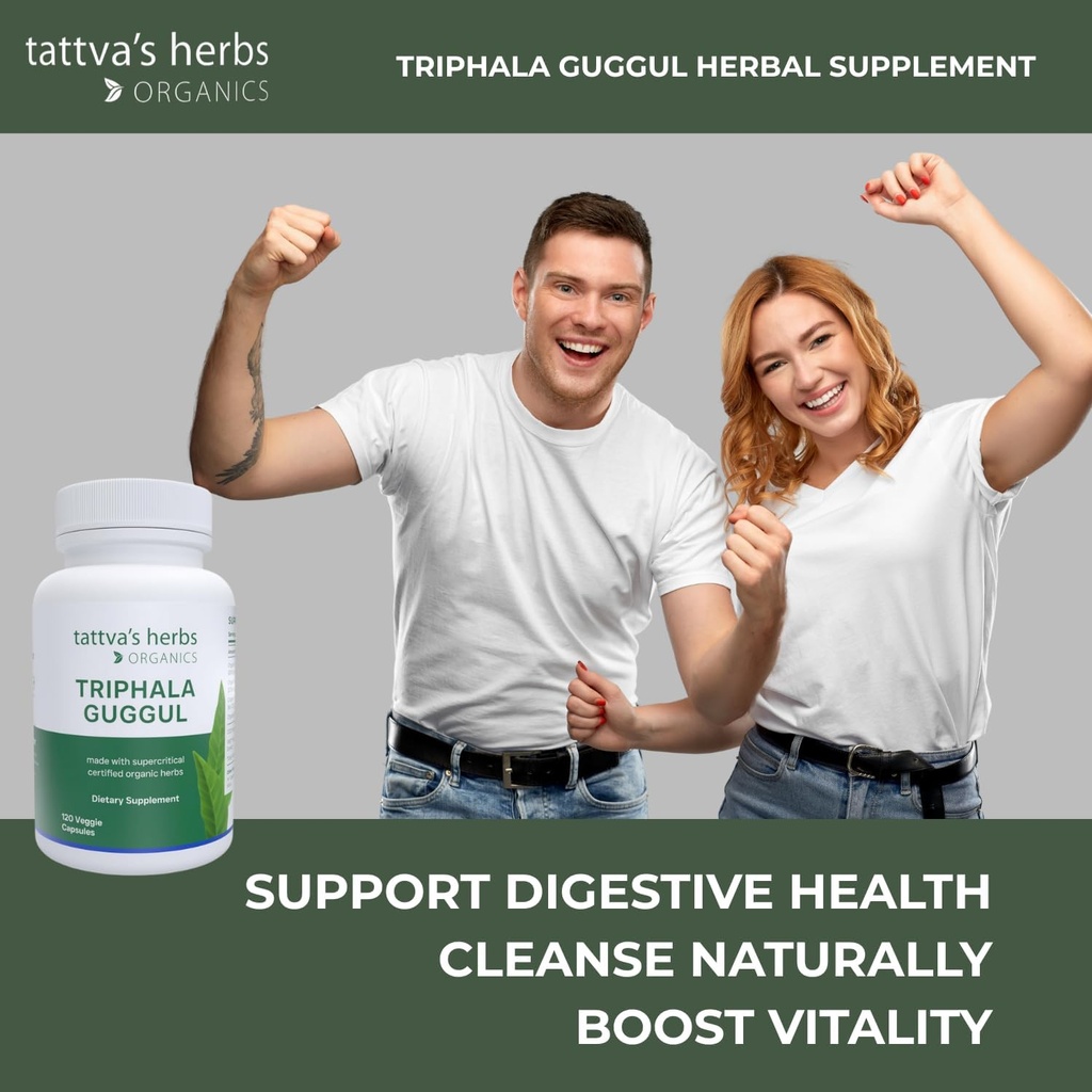 Triphala Guggul Herbal Supplement, Ayurveda Herbal Supplements, Digestive Health & Support, Triphala Powder Capsules, 240 Count (2 Pack), 25 Years of Premium Service 4