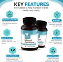 Wisdom In Wellness Mood Optimyze - 90 Mood Support Supplement Capsules - Soothing Support Supplement - Mind, Sleep & Mood Support Pills - Gluten Free & Non GMO Wellness and Relaxation Supplement 6