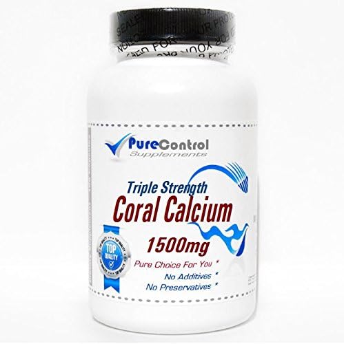Triple Strength Coral Calcium 1500mg // 200 Capsules // Pure // by PureControl Supplements 2