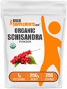 BulkSupplements.com Organic Schisandra Powder - Organic Schisandra Supplement, from Schisandra Berry - Gluten Free - 1g per Serving, 250g (8.8 oz) (Pack of 1) 2