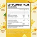 softbear Potassium Gummies for Adults, Sugar-Free Potassium Magnesium Supplement with Vitamin B6 CoQ10 for Leg Cramps Muscle Health Vegan Pineapple Flavor 60 Gummies 3