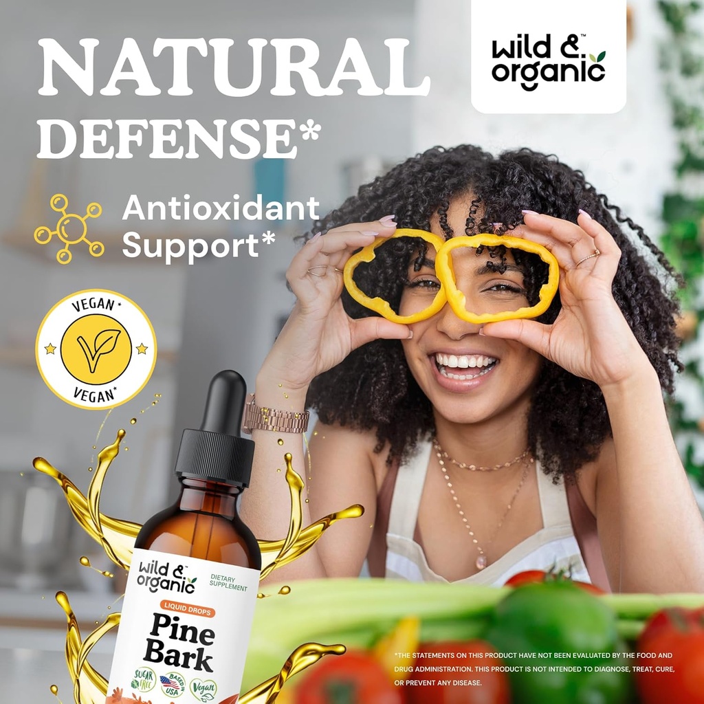 Wild & Organic Pine Bark Tincture 2 fl oz & Pine Pollen Tincture 2 fl oz 3
