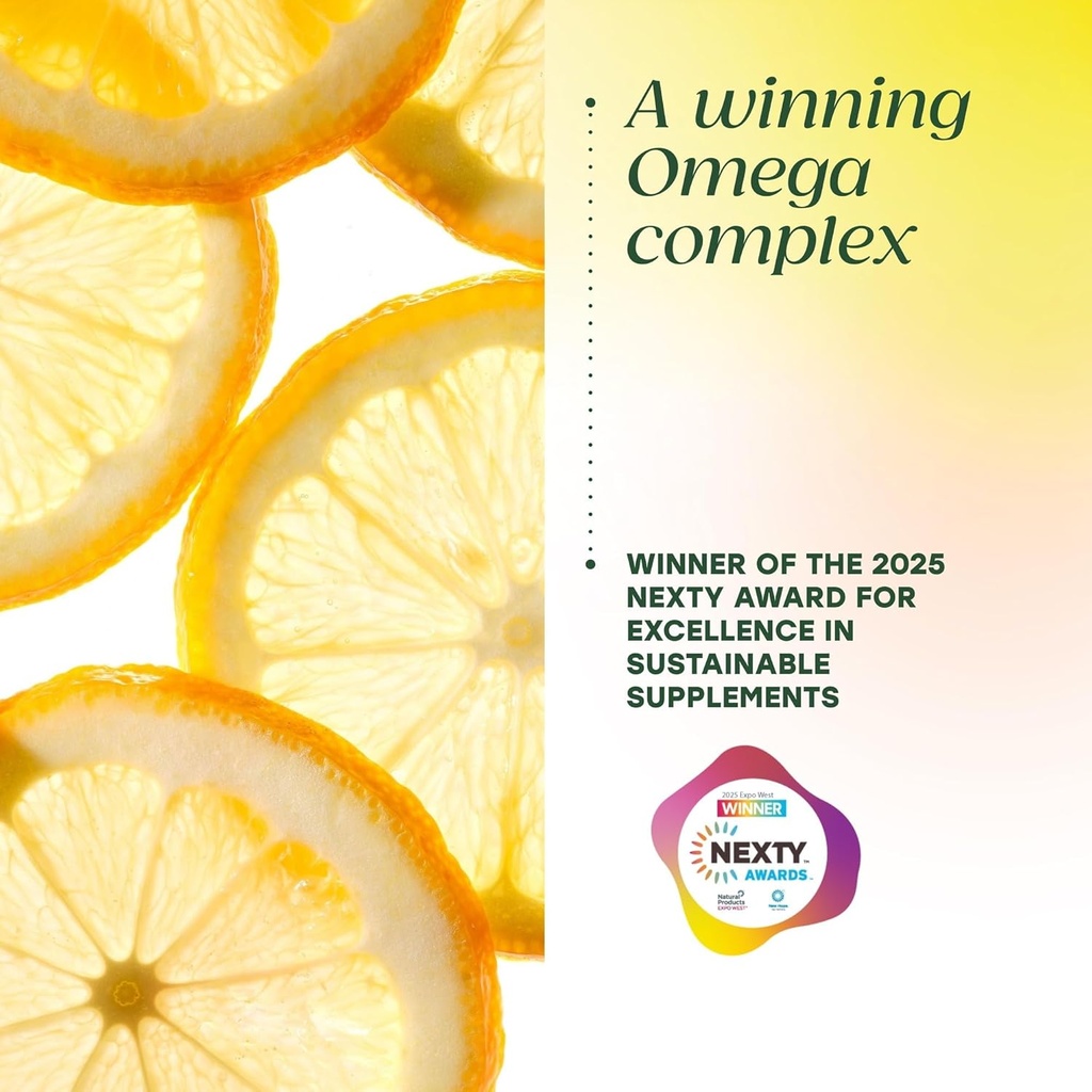 MegaFood Vegan Omega 3 6 9 - Burp-Less Supplement - 600 mg Plant-Based Omega-3 & 150 mg DHA Per Serving - Heart, Brain, Vision & Joint Support - Fish Oil Alternative - 60 Capsules, 30 Servings 6