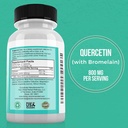 Quercetin 800mg w/Bromelain 165mg Per Serving- 120 Veggie Capsules-Full 60 Day Supply, Vitamin Supplement, Bioflavonoids, Gluten Free, Non-GMO (Pack of 3) 3