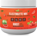 Electrolyte Powder - Refreshing Workout Recovery Electrolytes, Sugar Free, Gluten Free & Vegan, Pure Keto & Paleo Hydration Beverage, Immune Boosting Vitamins (198 Grams, Strawberry Watermelon) 2