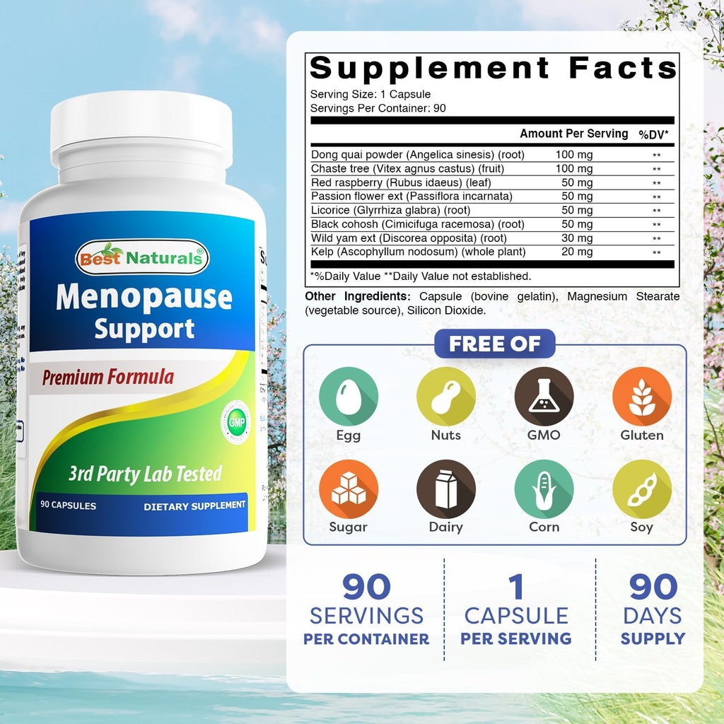 Best Naturals Menopause Support 90 Capsules 3