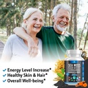 Silicon Sea Moss Black Seed Oil Ashwagandha Bladderwrack Burdock - 180 Count 6