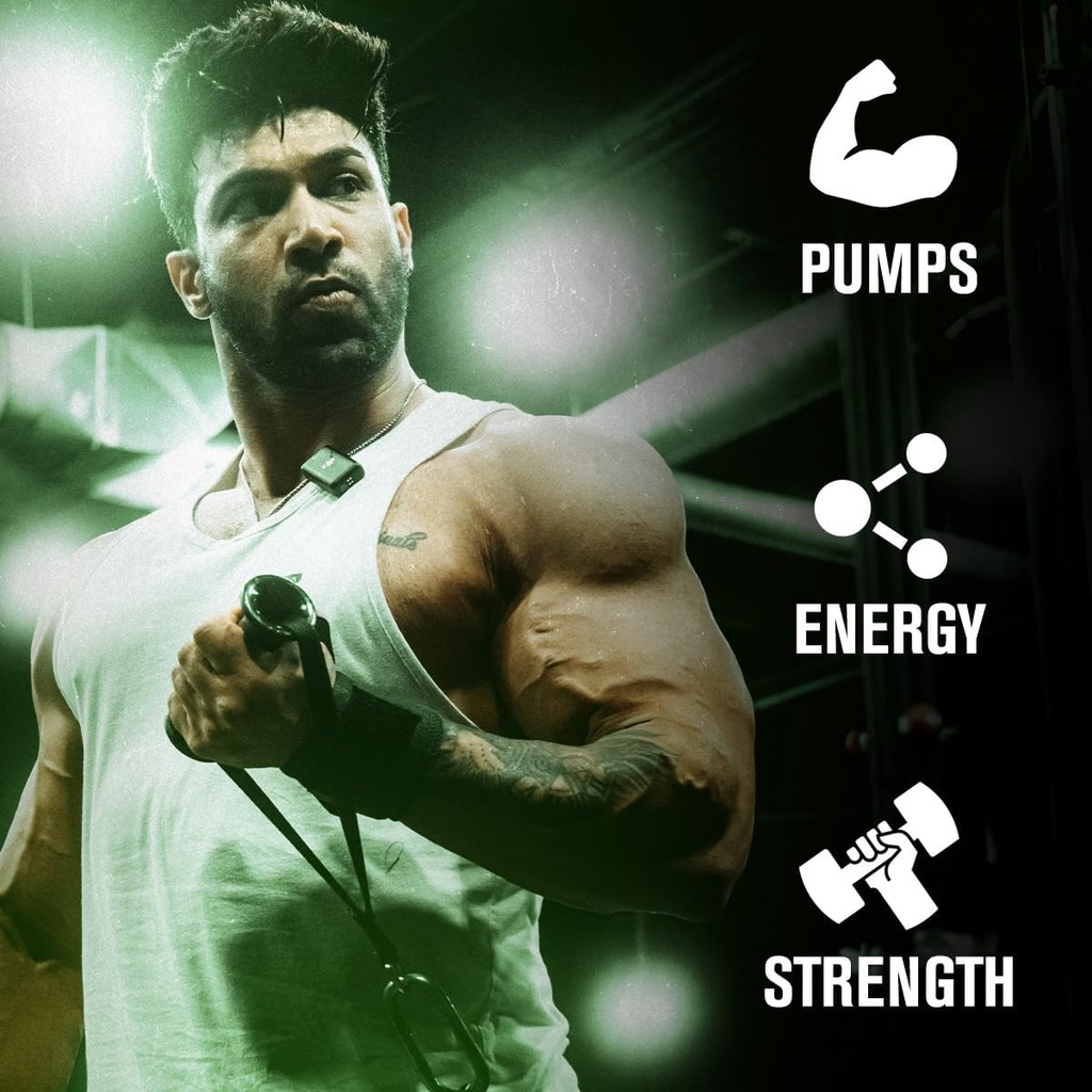 Jacked Factory NITROSURGE Pre Workout Supplement - Energy Booster, Instant Strength Gains, Clear Focus & Intense Pumps - NO Booster & Powerful Preworkout Energy Powder - 30 Servings, Blue Raspberry 4