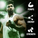 Jacked Factory NITROSURGE Pre Workout Supplement - Energy Booster, Instant Strength Gains, Clear Focus & Intense Pumps - NO Booster & Powerful Preworkout Energy Powder - 30 Servings, Blue Raspberry 4