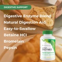 Youngevity Ultimate Enzymes® - Multi Enzymes for Digestion, Gas & Bloating Relief - Betaine HCl, Ox Bile, Pancreatine 10X, Papain 6M, Pepsin 1:3000 (120 Capsules) 5