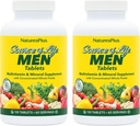 NaturesPlus Source of Life Men - 120 Tablets, Pack of 2 - Iron-Free Multi-Vitamin & Mineral Supplement - with Saw Palmetto, Lycopene & Lutein - Gluten Free, Vegetarian - 120 Total Servings 2