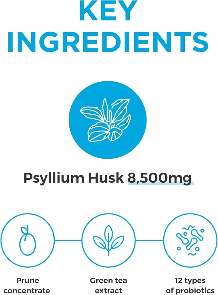 Gut Relief (30 Sticks) - Psyllium Husk 8,500mg, Daejang Sarang Original. Dietary Fiber Supplement for Digestive Health & Constipation, Bloating Relief. 4