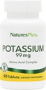 Nature’s Plus Potassium 99 mg, 90 Tablets - Supports Healthy Electrolyte Balance & Overall Well-Being - Gluten Free, Vegetarian - 90 Servings 5