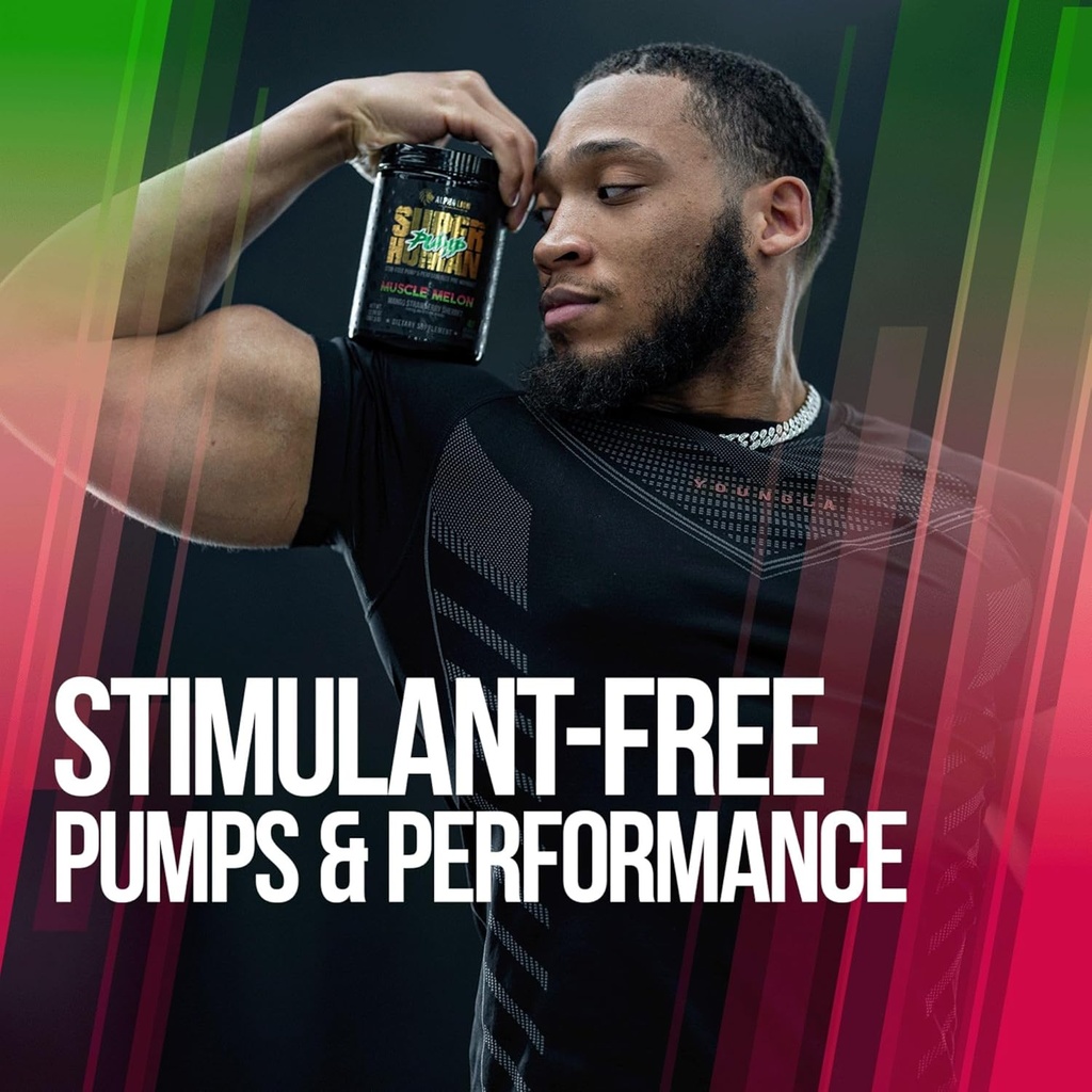 ALPHA LION Superhuman Pump Pre Workout Powder, Caffeine Free & Stim Free Preworkout Supplement, Nitric Oxide Booster, Muscle Gainer, Energy & Focus (42 Servings, Muscle Melon Flavor) 5