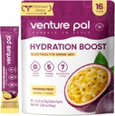 Venture Pal Sugar Free Electrolyte Powder Packets - Liquid Daily IV Drink Mix for Rapid Hydration & Party Recovery | 5 Vitamins & 7 Electrolytes| Keto Friendly | Non-GMO | Certified Vegan | 16 Sticks 2