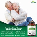 Zazzee 100% Pure Himalayan Shilajit 20:1 Extract, 7000 mg Strength per Capsule, 50% Fulvic Acid, 120 Servings per Bottle, 20X Potency, Rich in Trace Minerals, Non-GMO, Vegan, Made in The USA 4