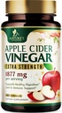 Apple Cider Vinegar Capsules 1877mg - Extra Strength Detox & Cleanse with Vitamin D & Zinc - Premium ACV Pills with Joint Natural Digestion & Immune Support - Vegetarian Supplement - 60 Capsules 2