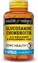 MASON NATURAL Glucosamine Chondroitin with Collagen & Hyaluronic Acid, 45-Day Supply Capsules for Normal Joint, Mobility, Flexibility, & Aging Support, 90 Capsules 2