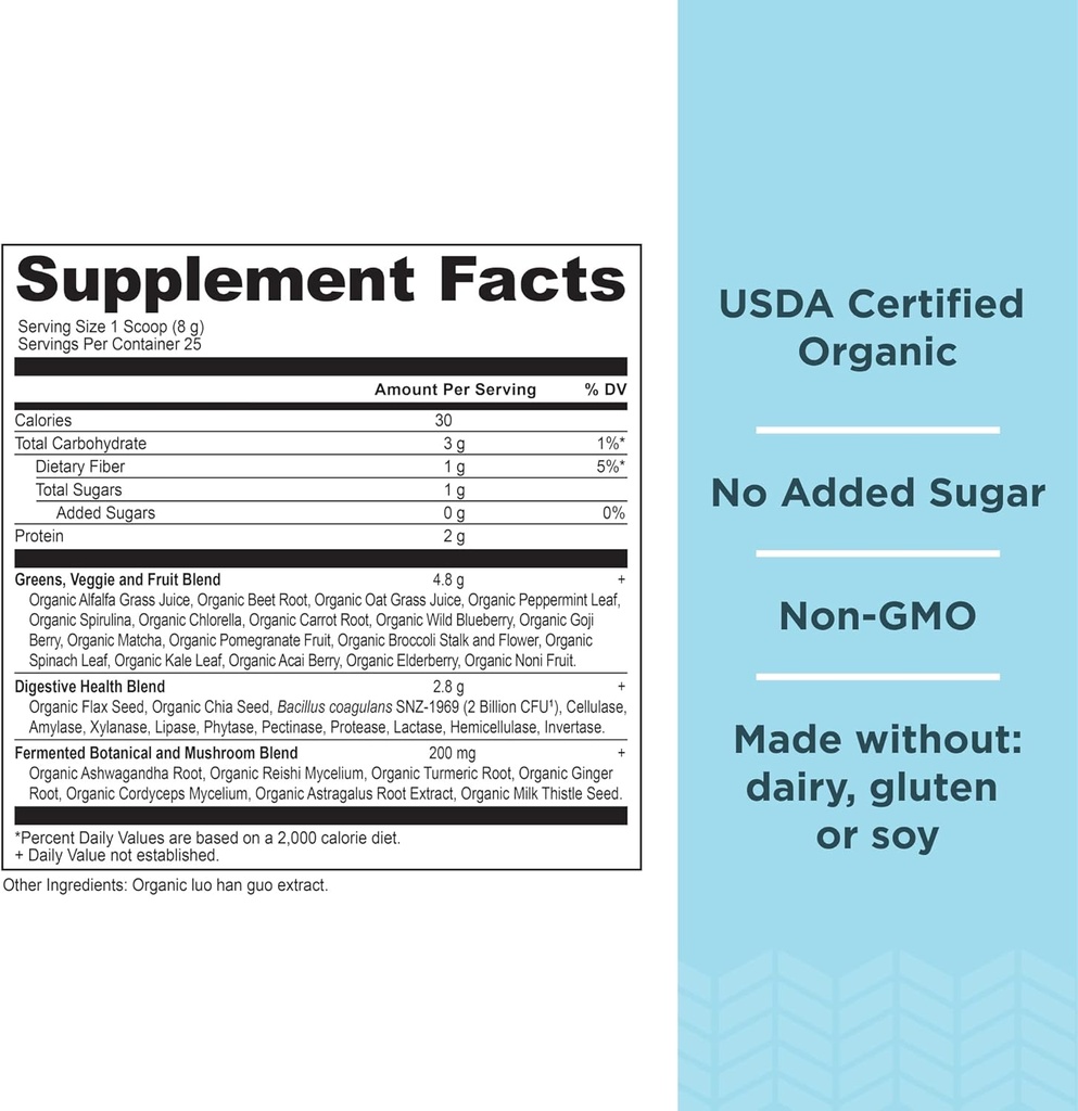 Ancient Nutrition Multi Collagen Protein Powder, Unflavored, 60 Servings + Supergreens Powder, Greens Flavor, 25 Servings 4