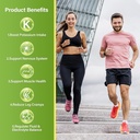 Potassium Citrate 1000mg, Potassium Supplement for Leg Cramps, Muscle & Heart Health, Vegan, Non-GMO, Gluten Free, 90 Capsules 6