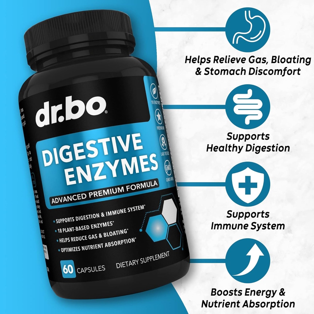 Digestive Enzymes & Colon Cleanser Detox - Digestion Supplement & 15 Day Intestinal Cleanse Pills for Women & Men - Fast Natural Laxative for Constipation Relief & Bowel Movement Supplements for Gut 5