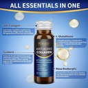 Ageless Ultra Anti Aging Liquid Collagen for Men & Women, Marine Collagen, Turmeric, Glutathione, and Rosa Roxburghii, Multi Vitamins, Skincare, Hydrating & Revitalizing Formula - 50 ml (10 Count) 5