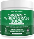 Organic Wheatgrass Juice Powder - Organic, Grown in Volcanic Soil of Utah - Raw BioActive Form, Cold-Pressed Then CO2 Dried, 20:1 Concentrate Juice Extract - Unflavored (5.3 oz – 60 Servings) 2