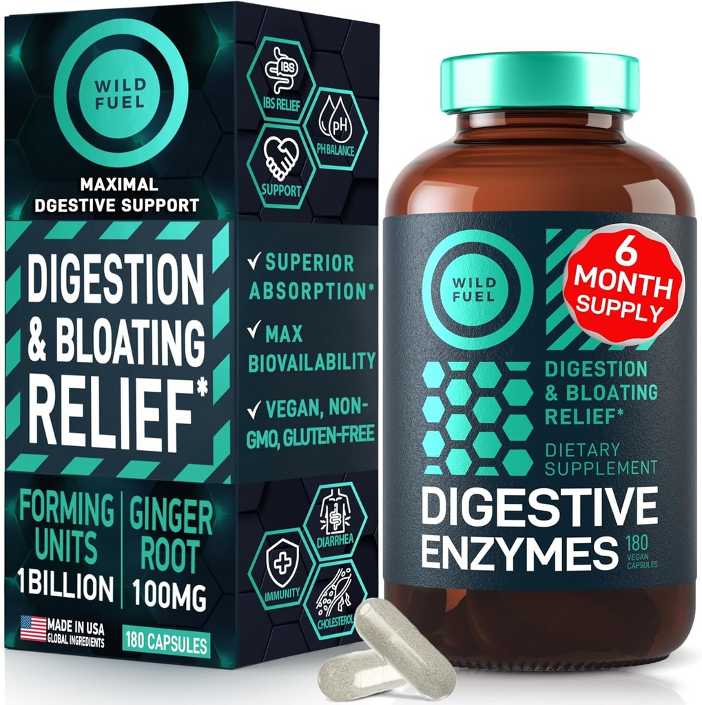 Oral Probiotics and Digestive Enzymes with Probiotics and Prebiotics Enhanced Probiotic Bundle 3