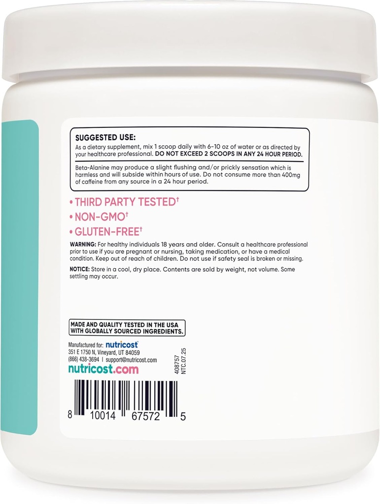 Nutricost Pre-Workout Powder for Women, Peach Mango, 30 Servings 5