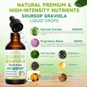 Soursop Graviola Liquid Drops - 2000mg Pure Soursop Extract Blended with 300mg Sea Moss & 100mg Elderberry - Powerful Cell Support, Antioxidant-Rich, Immune-Boosting - 2 Fl Oz (60ml) Bottle 3