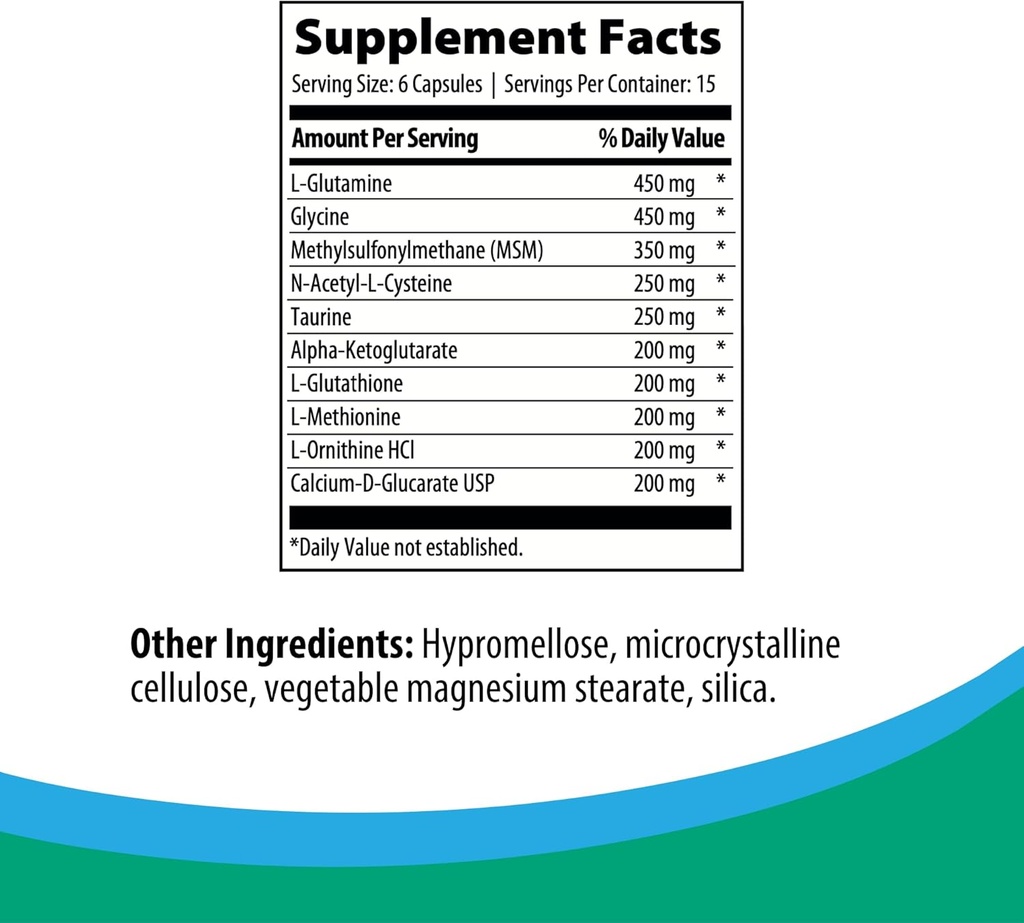 Rootcology by Dr. Izabella Wentz | Amino Support | Amino Acid Complex Capsules with L-Glutamine, Glycine & MSM | 90 Capsules 3