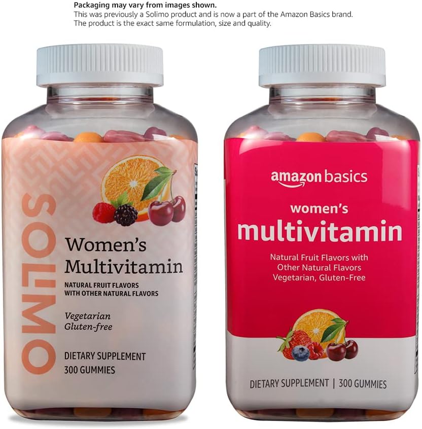 Basics Women's Multivitamin, 300 Gummies (150 Servings) (Previously Solimo) (Pack of 3) 5