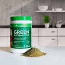 Divine Health Fermented Green Supremefood | 14 USDA Organic & Fermented Vegetables and Grasses | Probiotics | Enzymes | Apple Cinnamon Flavor | 30 Servings | 240g 3