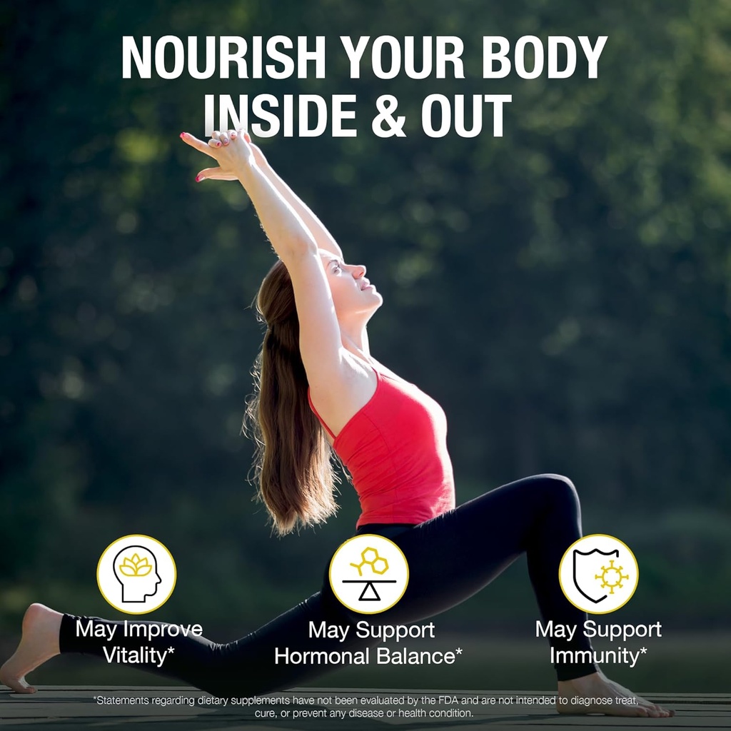 Pure By Nature Bee Pollen Supplement with Propolis & Royal Jelly for Immune Support, Antioxidant Properties, 120 Non-GMO Vegetarian Capsules 5