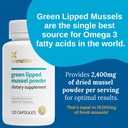 Xtendlife Green Lipped Mussel Powder - 2400mg Extra Strength Joint & Muscle Support Supplement from New Zealand with Omega 3 - 1 Month Supply 4