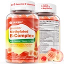 Super Methylated Vitamin B Complex Gummies - All B Vitamins + Omega-3, Magnesium, CoQ10, Ashwagandha,Vitamin C, TMG- For Women Men- Methyl B12 2000 mcg, Methylfolate, B1,B2, B3,B5,B6,B7- Sugar Free 2