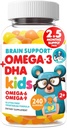 DR. MORITZ Vegan Omega 3 Gummies for Kids and Toddlers (240 Count), Kids Omega 3 Gummies for Brain & Heart Health, No Fish Oil & Gluten Free 2