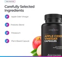 Livingood Daily Apple Cider Vinegar Capsules with The Mother (1500mg) - ACV Pills with Probiotics & Potassium for Women & Men - Supports Gut Health, Digestion, Appetite & Weight - Vegan, 90 Capsules 3