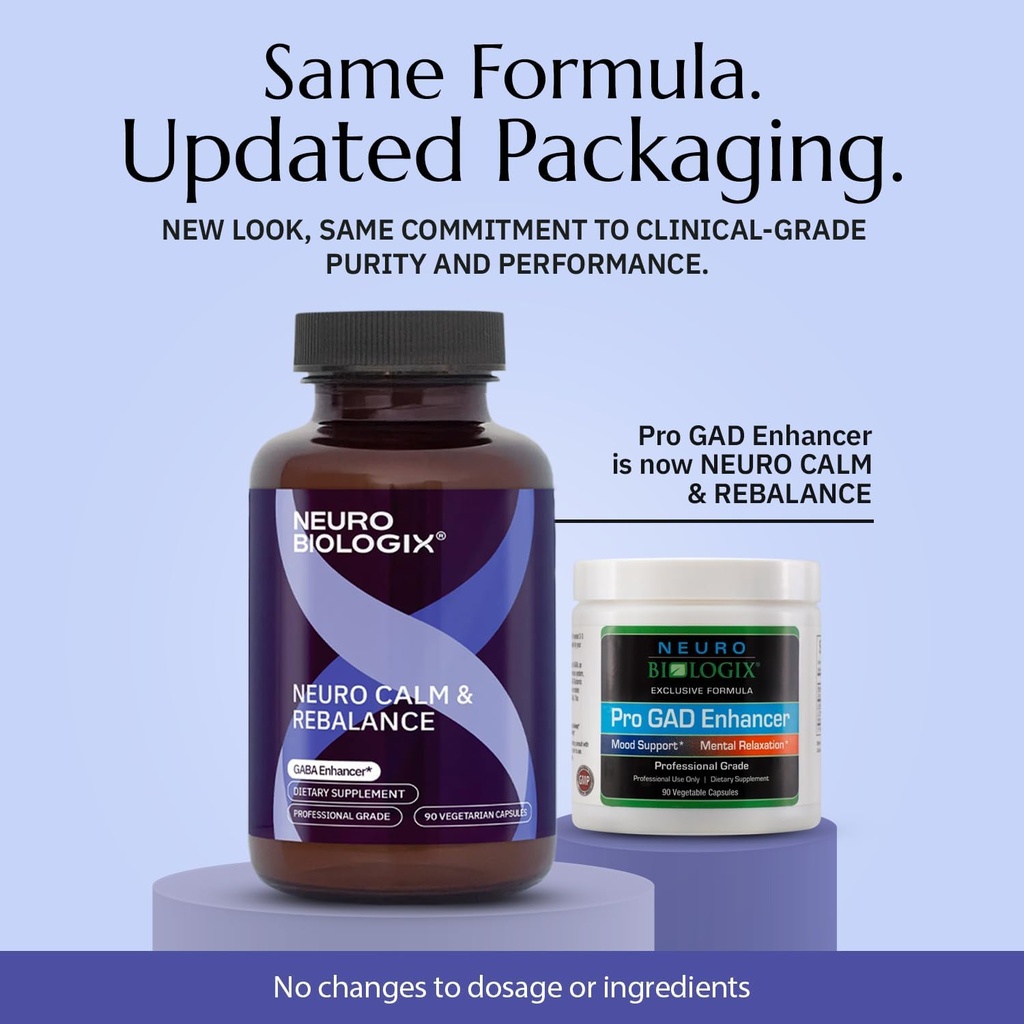 Neurocalm and Rebalance 90 Capsules – Multi-Action GABA Supplement for Relaxation, Mood, Nervous System & Sleep Support – Contains 5 Key Ingredients, Including Magnesium, Zinc, L Theanine & Kava Kava 3