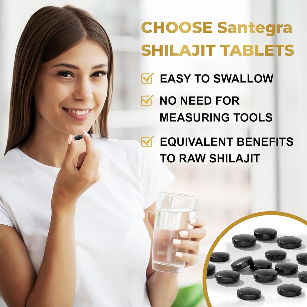 30,000 MG Shilajit Tablets, 100% Shilajit Pure Tablets for Women & Men, Himalayan Organic, Fulvic Acid & 85+ Trace Minerals, Resin Supplement for Energy and Immune System, 120 Counts 4