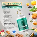 Sea Moss Supplement - 16-in-1 Natural Blend with Black Seed Oil Ashwagandha Burdock Bladderwrack Ginger Dandelion - 150 Count - Made & Tested in The USA 5