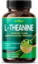 GriMed L-Theanine 11,900mg- X10 Power with Apigenin, GABA Ashwagandha, Rhodiola - Relaxation & Restoration Focus and Memory - Made in USA (150 Count (Pack of 1)) 2