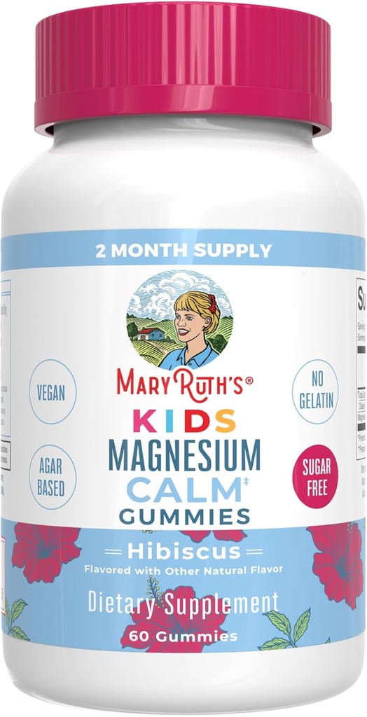 MaryRuth's Gummies for Kids–USDA Organic Multivitamin (Mixed Berry & Cherry), & Magnesium Calm (Hibiscus) | No Gelatin! | Vitamins for Immunity, Gut Health, & Overall Wellness | Vegan, Non-GMO 6