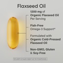 Sports Research Flaxseed Oil Softgels 1242mg - Plant Based Omega 3 Supplement for Women & Men - Non-GMO Verified, Soy & Gluten Free (200 Count) 3