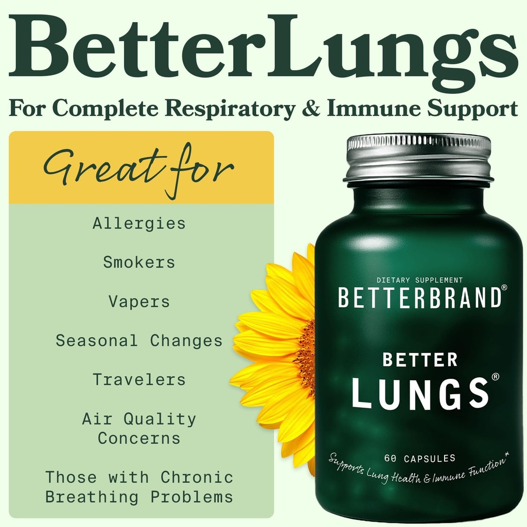Betterbrand Better Lungs Health Pack - BetterLungs & Mullein Gummies - Complete Respiratory Wellness Pack: BetterLungs & Mullein Gummies - 30 Day Supply 3