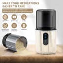 Cordless Electric Pill Crusher Grinder - Pill Cutters for Small or Large Pills and Vitamin Tablets to Fine Powder - Electronic Pill Pulverizer - Removable Grinding Cup for Easy Cleaning 3