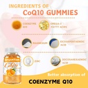 COQ10 Gummies - CoQ10 500mg + Omega-3 EPA/DHA + Magnesium Glycinate + Zinc Citrate, to Support Heart Health, Energy Production, Immune System & Mineral Absorption, 30 Servings 3
