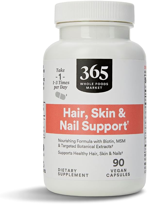 365 by Whole Foods Market, Hair Skin & Nails 2000 Biotin, 90 Count 2