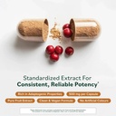 Prominent Nutrition Schisandra Berry Extract,Clinically Researched 500 mg Dose for Stress Management Support, Standardized to Schisandrins, Pure Schisandra Chinensis Fruit Extract,60 Capsules -1 Pack 5