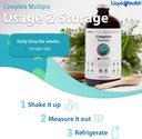 LIQUIDHEALTH Complete Multiple Adult Liquid Multivitamin - Essential Vitamins, Minerals & Nutrients, Immune Support, Gut Health, Energy, Detox - Made in USA, Vegan, Non-GMO, Sugar-Free (2 Pack) 5